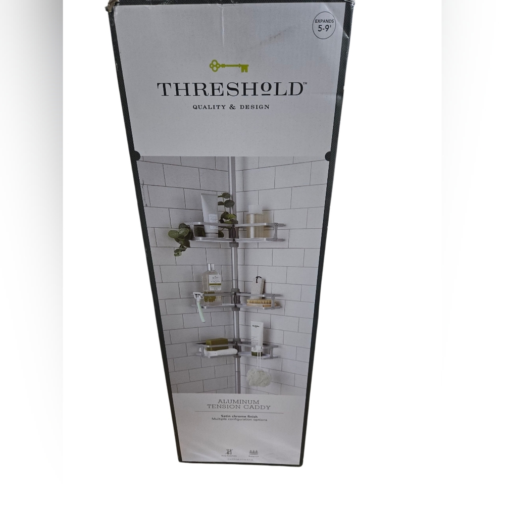 Threshold Silver Aluminum Shower Organizer
